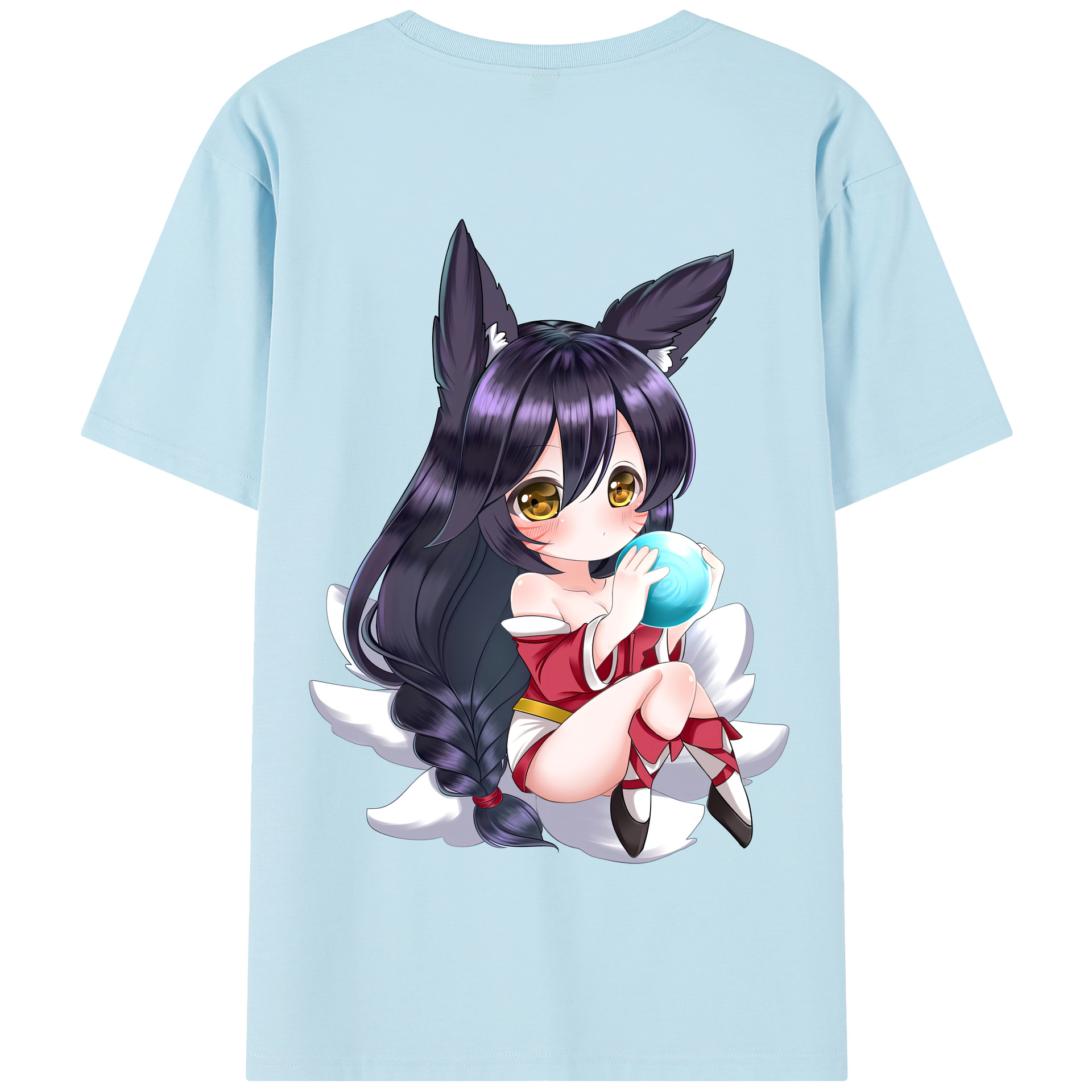 （画像用） リーグ・オブ・レジェンド League of Legends LOL 綿100％半袖Tシャツ（背面プリント）